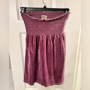 Vintage JUICY COUTURE Purple Tube Top Dress: Perfect for Pool & Beach Y2K 💗👑